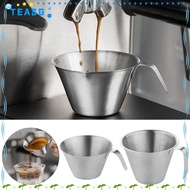 TEASG Measuring Cup, Scale Stainless Steel Pitcher Cup, Espresso Ergonomic Handle Spout Frothing Pit