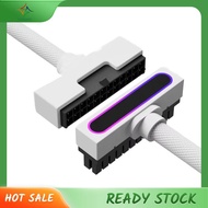 [luxiang.th] CPU24PIN Motherboard Extension Cable Computer Power Extension Cable Side Bend 90 Degree