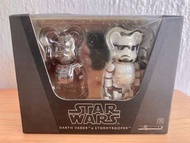 2009年日本Medicom Toy BE@RBRICK BEARBRICK星球大戰STAR WARS黑武士及白兵Darth Vader & Stormtrooper