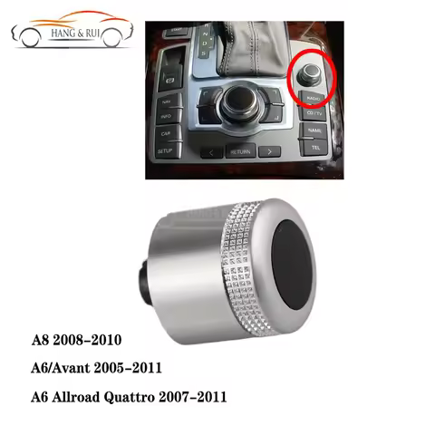4F0919070 MMI Multi Media Rotary Knob Main Menu Volume Switch Cover For Audi A6 4F Allroad Quattro C