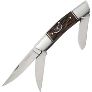 Browning Three Blade Folder 8Cr13MoV Brown Jigged Bone Handle Folding Knife
