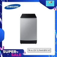 Samsung เครื่องซักผ้าฝาบน 12 กิโล WA12CG5441BYST พร้อมด้วย Ecobubble™ และเทคโนโลยี Digital Inverter 