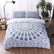 Bohemian Duvet Cover Set 23pcs Mandala Floral Print King Bedding Set Bed Linens Twin Full Queen Size Bedclothes Quilt Cover Set