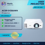 ACER S1386WH Short Throw 3600 Lumens WXGA DLP Projector (1280 x 800) Office & Education Use