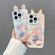 3D Double-ear shell phone case Judy Nick Sutopedia Yu An Applicable iPhone 16 Pro Max/15/17 Pro/14 P
