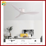 Modern Black White Low Floor DC Motor 30W Ceiling Fans With Remote Control Simple Ceiling Fan Without Light Home Fan 220V