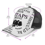 New Style WTAPS logo Curved Brim Mesh Baseball Cap Simple Casual Street Dance Hat All-Match Unisex S