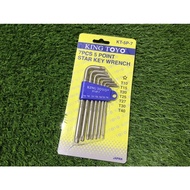 KINGTOYO/KING TOYO 7PCS/5POINT STAR KEY WRENCH (KT-5P-7)