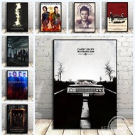 Supernatural Tv Series Poster Nordic Living Room Bedroom Home Decoration,No Frame Canvas Painting Gi