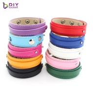 √Mix Color 18 8 Pu Leather Wristband Bracelet Fit Silde Charms LSBR037x10