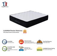 Lulu Furniture Luanna Premier Plus Ice Silk Latex Pillow Top Hybrid Mattress_ Single