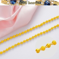 916 Gold Atmospheric Lady Necklace Personalized Scrub Transfer Beads Beads Gold Necklace Jewelry salehot