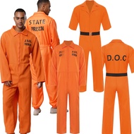 Adult Prison Outfit - Orange Inmate Costume for Cosplay