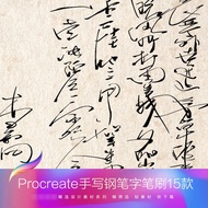 P30 Melahirkan kaligrafi tulisan tangan fon Cina berus pen ipad bahan berus tulisan sastera