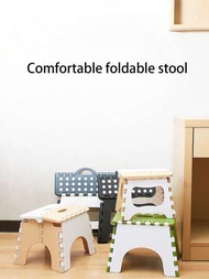 1入組縮短可折疊凳可調節塑料攜帶式戶外旅行釣魚椅家用小板凳