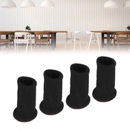 MyHome-MY 4Pcs Furniture Leg Socks Covers Mute Non Slip Wear Resistant Knitted Chair Floor Protector