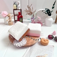 Medium sticky mousse toast double color squishy squishy toys slime