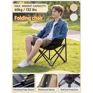1pc 3-Color Portable Folding Moon Chair, Triple-Layer Padded, Made Of 600D Oxford Cloth With Reinfor
