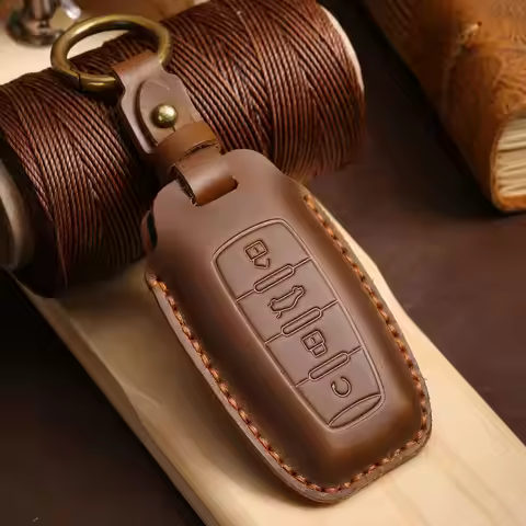 Car Key Case Cover Leather 4 Button Fob for Haval Jolion H6 H7 H4 H9 F5 F7 H2S Big Dog Great Wall Eu