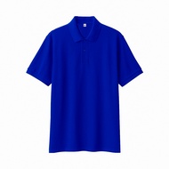 Kaos polo shirt Biru Benhur- baju kaos polo shirt polos - polo shirt lengan pendek - kaos kerah polo