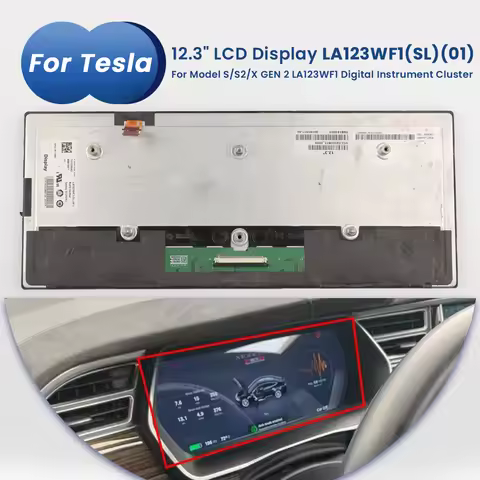 LA123WF1-SL01 LCD Display Screen 12.3 inch LA123WF1(SL)(01) for Tesla Model S Model S2 Model X Instr