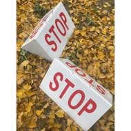 STOP STOP Sign Steel Plate Handle Track Field Competition Supplies Large Competition STOP Sign Stabl