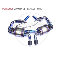Titanium Alloy Exhaust Pipe Manifold Downpipe is Suitable for Porsche Cayman Boxster 981 Auto Modifi