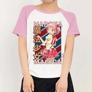 Madoka Magica shirt girl Grunge Classic Psychedelic korean clothes top tees women Colorful Graphic G
