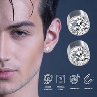 Men's Magnetic Diamond Earrings SilverWanita Magnetic Gemstone Earrings