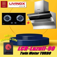 LIVINOX LCH-LAZULI-90SS with HOB | Livinox Cooker Hood | Slanting Hood | Dapur Masak | Dapur Hood | 