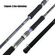 Mavllos Lingwu Boat Fishing Spinning Rod Lure 6-20g One-piece Grip Bass Rod Line 6-18lb Sea Fishing 