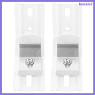 🏠 2Pcs Vertical Blind L Bracket for Holding White Metal Curtain Rail Mounting Bracket