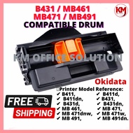 Compatible Drum OKI B411 B431 Toner B411d B411dn B431d B431dn MB461 MB471 MB471dnw MB471w MB491