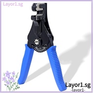 LAYOR1 Crimping Tool, High Carbon Steel Automatic Wire Stripper, Multifunctional Blue Wiring Tools Cable