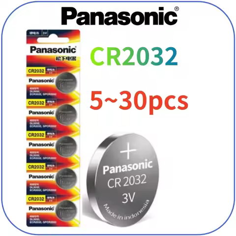 5-30pcs Original PANASONIC CR2032 CR 2032 3V Lithium Battery For Watch Calculator Clock Remote Contr