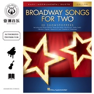 AUTHORIZED DISTRIBUTOR - HAL LEONARD - BROADWAY SONGS FOR TWO CELLOS - EASY INSTRUMENTAL DUET