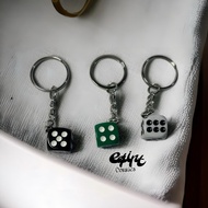 GANTUNGAN Dice Keychain Bag Keychain Home Motorcycle Car Keychain Keychain Souvenir Keychain