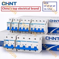 CHINT 1P Chnt NXB-63 2P 3P 4P AC 230/400V Miniature Circuit Breaker C 6A 10A 16A 20A 25A 32A 40A 63A