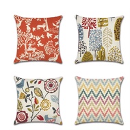 Pillowcase 1pc/4pcs Geometric 45x45cm/18x18inch Cushion Cover Tropical Flower Pillowcase Cotton and 