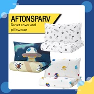 🇸🇪 IKEA AFTONSPARV Duvet cover and pillowcase, space/multicolour (SINGLE)