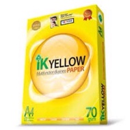 Ik Yellow A4 Paper 450 Sheets (70gsm) Ik Yellow Paper A4 450 pieces (70gsm) White Paper/ A4 70gsm Ph