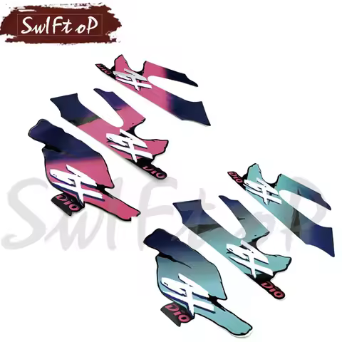 1 Set Motorcycle Stickers Decals Purple Color Scooter Decorative Whole Body Emblem For Honda DIO ZX 