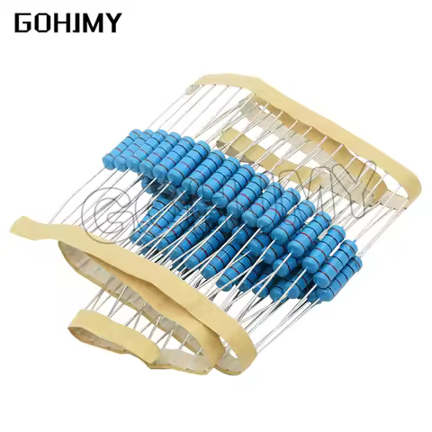 20pcs 2W Metal film resistor 1% 1R~1M 2.2R 4.7R 10R 22R 47R 100R 220R 470R 1K 10K 100K 2.2 4.7 10 22