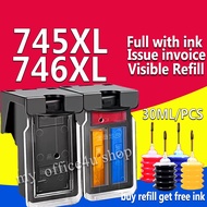 Compatible Canon 745 746 ink pg 745 cl 746 black pg745xl cl746xl refillable ink cartridge for MG2470