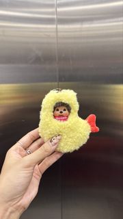 Monchhichi 天婦羅炸蝦造型鎖匙扣