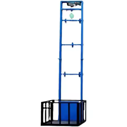 500kg Electric Cargo Lift 2-8m Guide Rail Home Retail Vertical Remote Control Freight Elevator for G