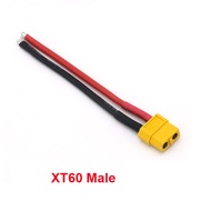 XT60 Battery Male Connector Plug with Silicon 14AWG Wire 100mm for 18650 Battery Connector Wire abou