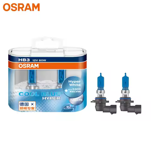 OSRAM HB3 Cool Blue Hyper White 5300K 9005CBH Halogen Lamp Original Bulb Headlight Car Light 12V 60W