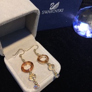 Swarovski earrings + 10k gold