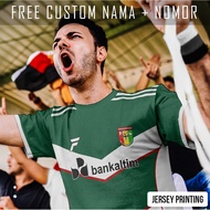 Ps Mitra Kukar Tenggarong Club Strip Football Jersey Custom Stripe Shirt Name and Back Number - 334